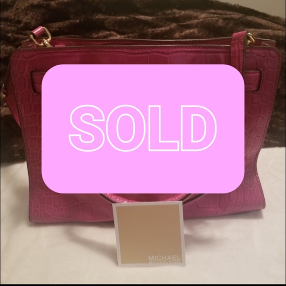 MICHAEL Michael Kors Handbags - ●SOLD●Michael Kors Dillon Croc Large Leather Handbag